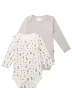 Лилипутовое боди "Маленький медвежонок" с милым принтом Liliput, серый