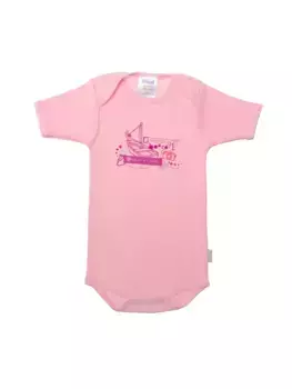 Лилипутовое боди "Сапожок" с милым принтом Liliput, розовый