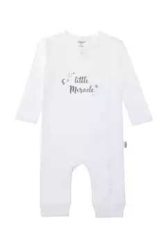 Лилипутовый комбинезон "маленькое чудо" с практичной планкой на кнопках Liliput, белый
