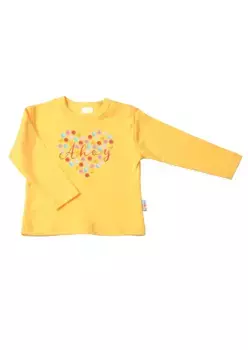 Лилипутская рубашка с длинными рукавами "Ahoy" и кнопками на плече Liliput, желтый