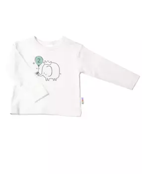 Лилипутская рубашка с длинными рукавами "Элефант 2", с кнопками на плече Liliput, цвет Ecru