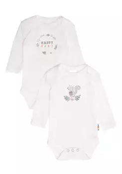 Лилипутское боди "Happy Baby", с кнопками в промежности Liliput, белый