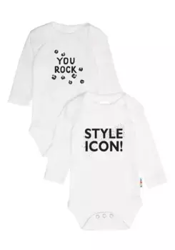 Лилипутское боди "You Rock", с кнопками в промежности Liliput, белый