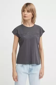ЛИЛИТ хлопковая футболка Pepe Jeans, серый