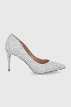 Лилли туфли на шпильке Steve Madden, серебро