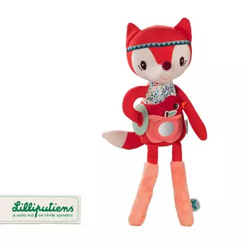 LILLIPUTIENS, Многофункциональная мягкая игрушка, Лисичка Алиса, 9 м+