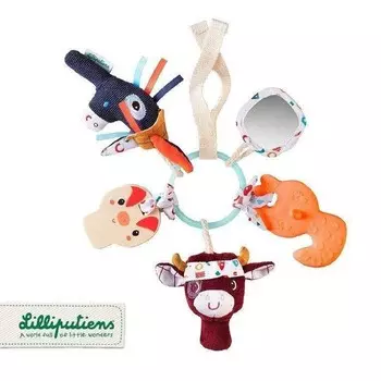 Lilliputiens, многофункциональный брелок с мини-животными на ферме