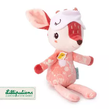 Lilliputiens, Мягкая игрушка для сна с флуоресцентными элементами Саренька Стелла 6м+