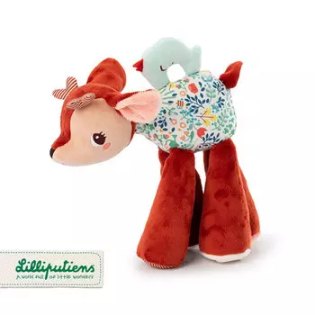 Lilliputiens, мягкая игрушка Соник, скачущий олень Стелла, 9 м+