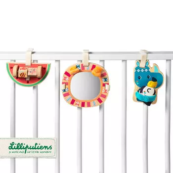 LILLIPUTIENS, Набор деревянных подвесок активации, Носорог Мариус, 9 м+