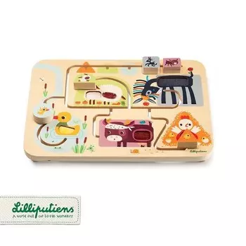 ЛИЛЛИПУТИЕНЫ Деревянный сенсорный лабиринт Ферма 18 м+ Lilliputiens