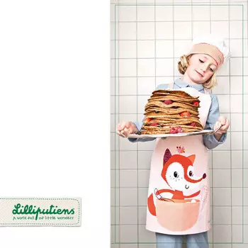 ЛИЛЛИПУТИЕНЫ Поварской фартук и колпак Маленький повар, Лисица Алиса, 4+ Lilliputiens