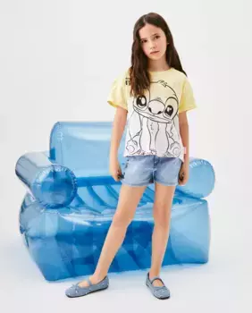 Lilo & Stitch футболка для девочек с принтом методом дай-дай Kids El Corte Ingls, многоцветный