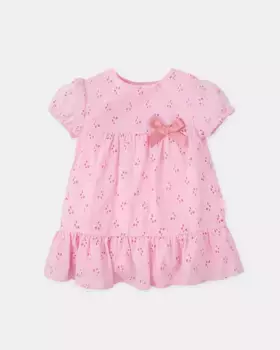 Лиловое вышитое платье для девочки Tutto Piccolo, сиреневый