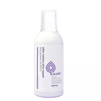 Liluko Восстановление кожи после татуировок АНТИБАКТЕРИАЛЬНАЯ жидкость для ухода за татуировками 100 мл облегчение регенерации - зуд, жжение, шелушение, воспаления