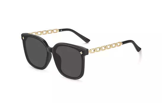 LILY&LOTTY Солнцезащитные очки PC Square унисекс, черные