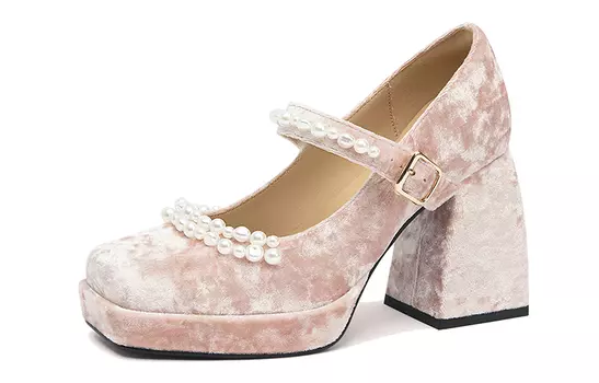 Lily Wei Обувь Mary Jane Женское, Розовый