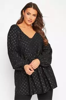 Лимитированная блузка с сердечком Yours, черный