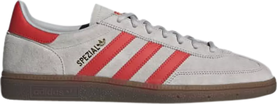Лимитированные кроссовки Adidas Handball Spezial 'Grey Hi-Res Red', серый дубль