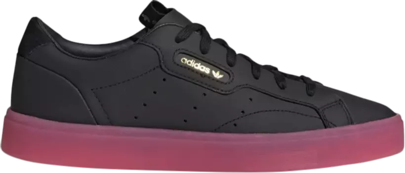 Лимитированные кроссовки Adidas Wmns Sleek 'Black Super Pink', черный