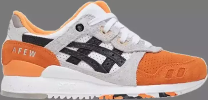 Лимитированные кроссовки afew x beams x gel lyte 3 'orange koi' special box Asics, апельсин