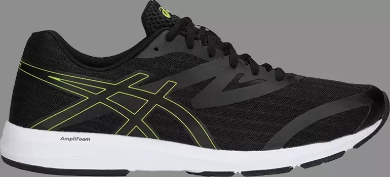 Лимитированные кроссовки amplica 'black neon lime' Asics, черный