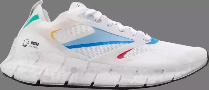 Лимитированные кроссовки blackeyepatch x zig kinetica horizon 'white' Reebok, белый