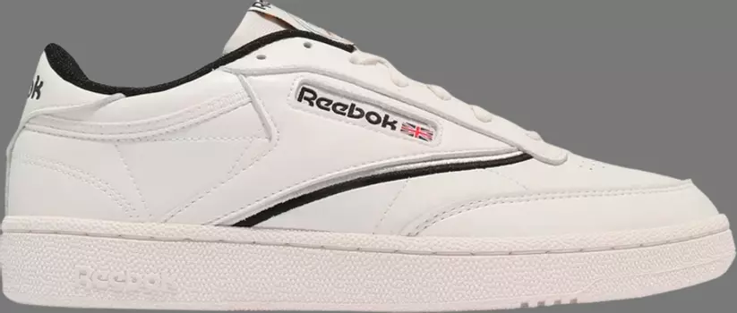 Лимитированные кроссовки club c 85 'ivory black' Reebok, пломбир