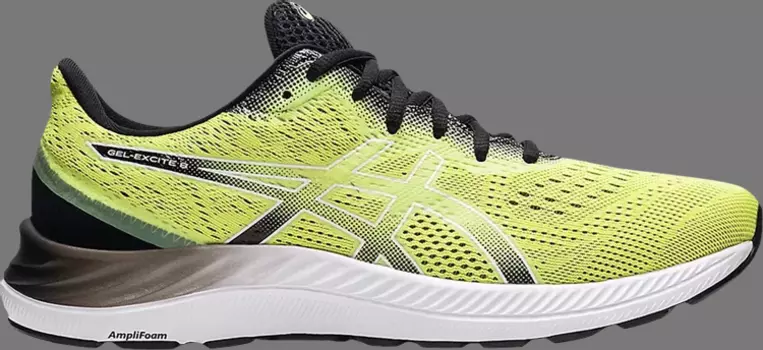 Лимитированные кроссовки gel excite 8 'glow yellow' Asics, желтый
