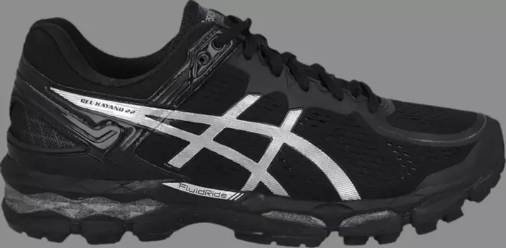 Лимитированные кроссовки gel kayano 22 'onyx silver' Asics, черный