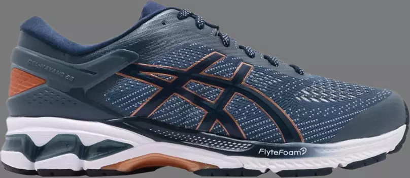 Лимитированные кроссовки gel kayano 26 wide 'grand shark' Asics, синий