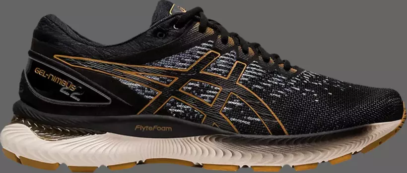 Лимитированные кроссовки gel nimbus 22 knit 'black' Asics, черный