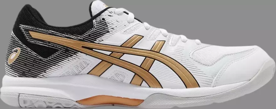 Лимитированные кроссовки gel rocket 9 'white pure gold' Asics, белый