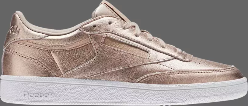 Лимитированные кроссовки gigi hadid x wmns club c 85 'melted metal' Reebok, золото