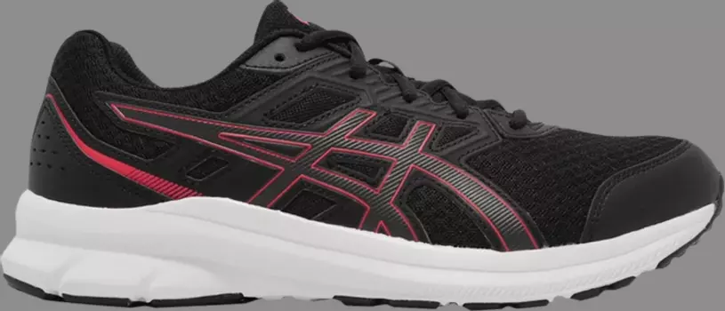 Лимитированные кроссовки jolt 3 4e wide 'black electric red' Asics, черный