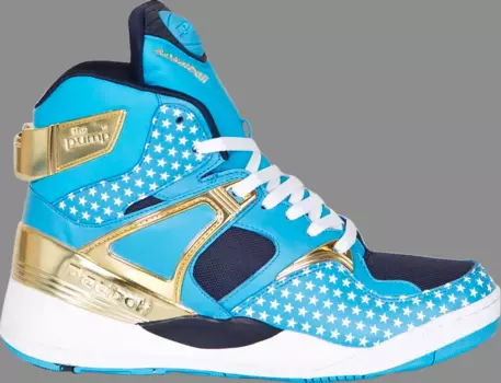Лимитированные кроссовки major x the pump certified '25th anniversary' Reebok, синий