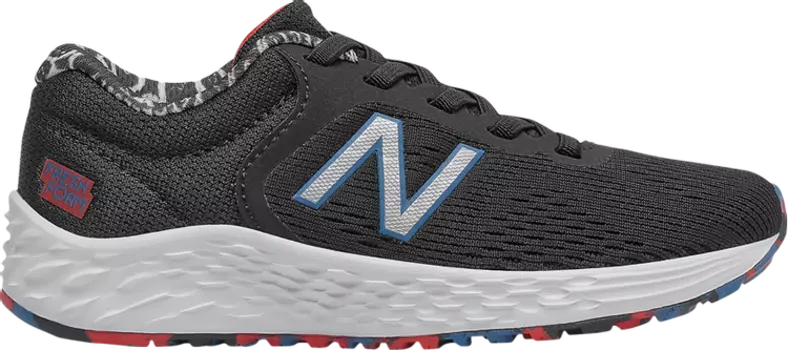 Лимитированные кроссовки New Balance Arishi v2 Little Kid 'Black Oxygen Blue', черный