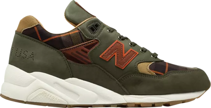 Лимитированные кроссовки New Balance Ball and Buck x 585 Made in USA 'Sporting Gentleman', зеленый