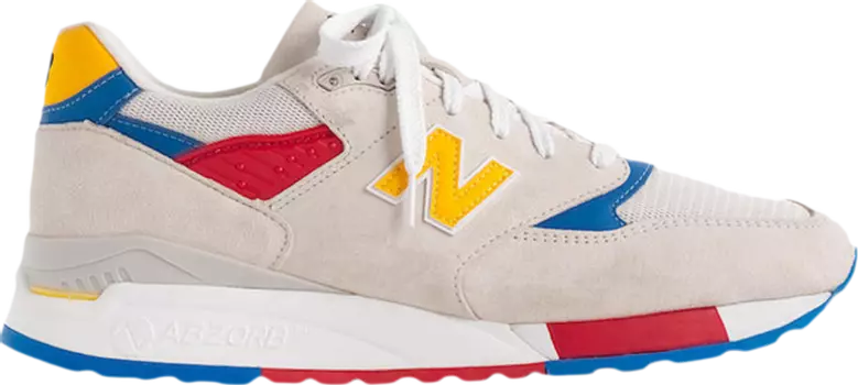 Лимитированные кроссовки New Balance J.Crew x 998 Made in USA 'Beach Ball', белый