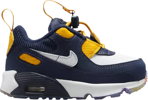 Лимитированные кроссовки Nike Air Max 90 Toggle SE TD 'Midnight Navy University Gold', синий