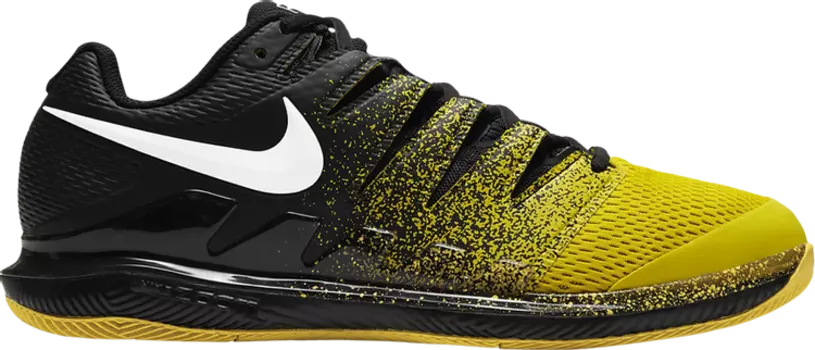 Лимитированные кроссовки Nike Air Zoom Vapor X 'Black Speed Yellow Spray', черный
