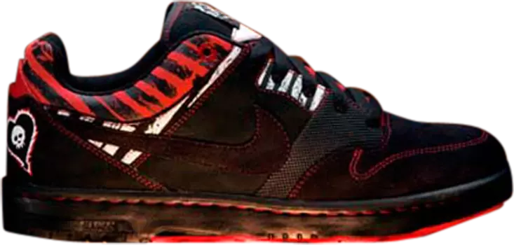 Лимитированные кроссовки Nike Alkaline Trio x Air Zoom Cush Premium 6.0 'Heart and Soul', черный