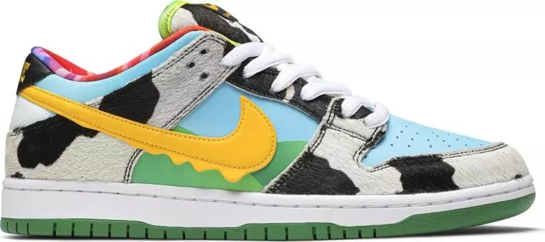 Лимитированные кроссовки Nike Ben & Jerry's x Dunk Low SB 'Chunky Dunky' Special Ice Cream Box, многоцветный