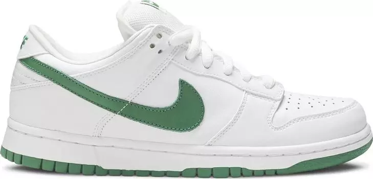 Лимитированные кроссовки Nike Dunk Low Pro SB 'White Classic Green', белый