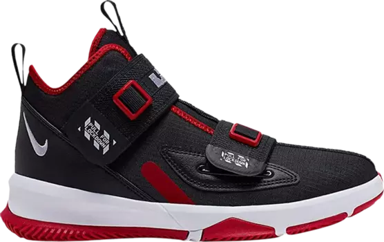 Лимитированные кроссовки Nike LeBron Soldier 13 GS 'Bred', черный