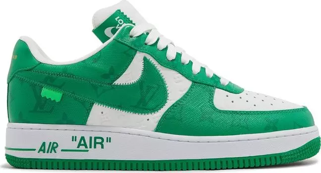 Лимитированные кроссовки Nike Louis Vuitton x Air Force 1 Low 'White Gym Green', зеленый