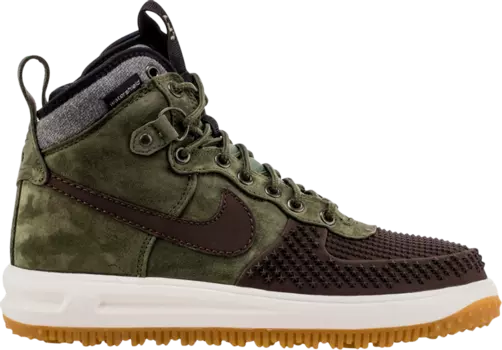 Лимитированные кроссовки Nike Lunar Force 1 Duckboot 'Baroque Brown', зеленый