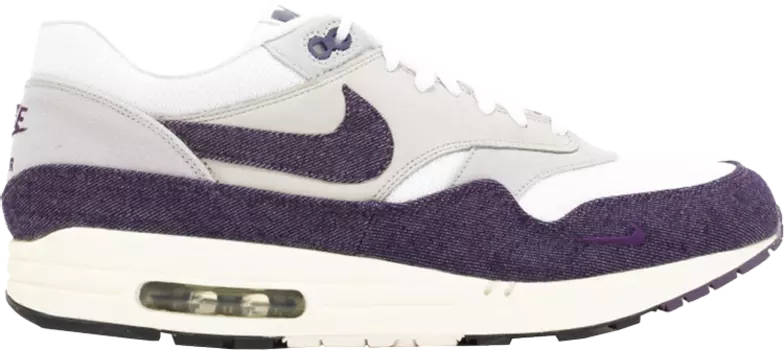 Лимитированные кроссовки Nike Patta x Air Max 1 Premium 'Purple Denim', белый