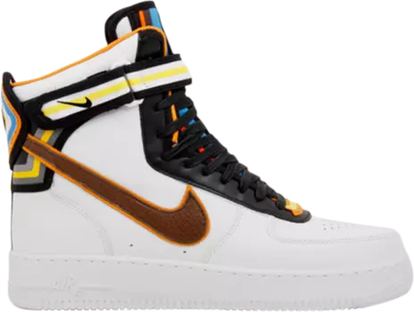 Лимитированные кроссовки Nike Riccardo Tisci x Air Force 1 Hi Sp 'White Baroque Brown', белый