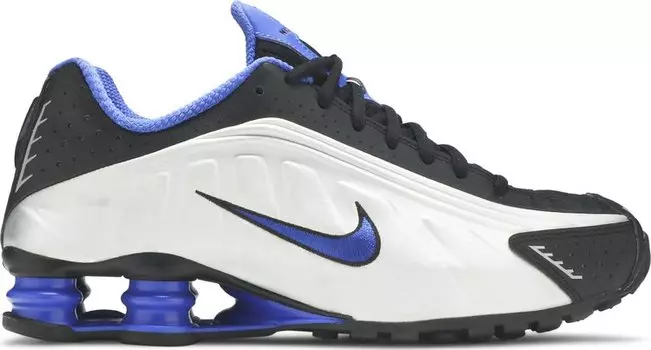 Лимитированные кроссовки Nike Shox R4 'Silver Racer Blue', серебряный